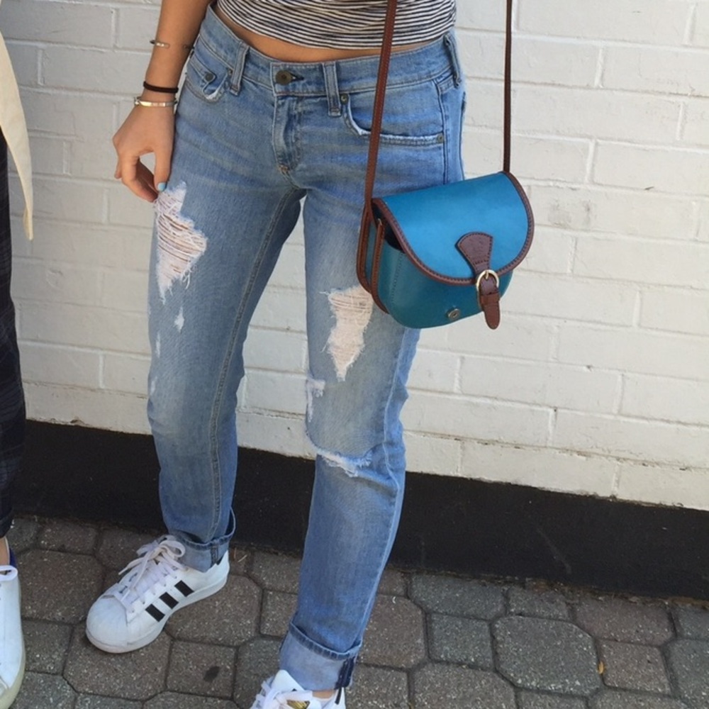 Rag and Bone Ripped Boyfriend Jeans